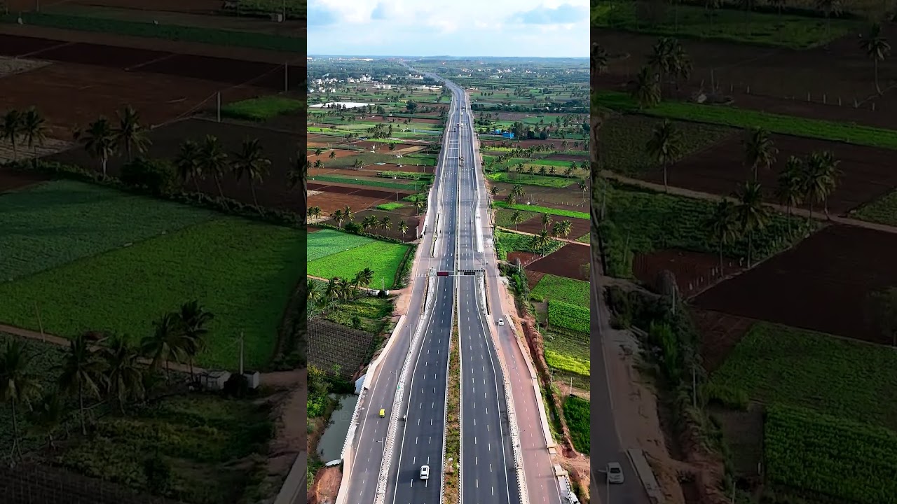 NH 648 Bangalore|Doddaballapur Hoskote 6 lane highway| #dronevideo #shorts #india #bangalore