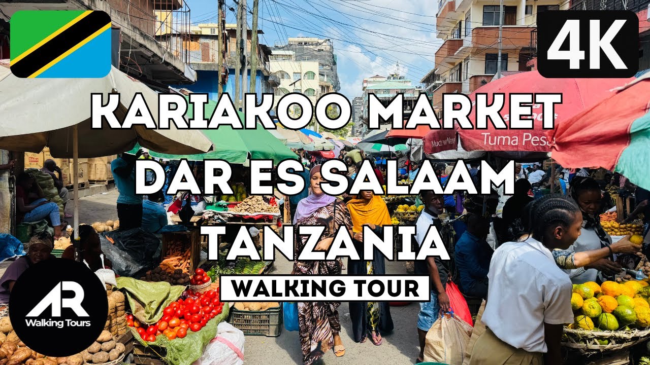 Walking Tour [4K] in Kariakoo Market, Dar es Salaam, Tanzania 🇹🇿