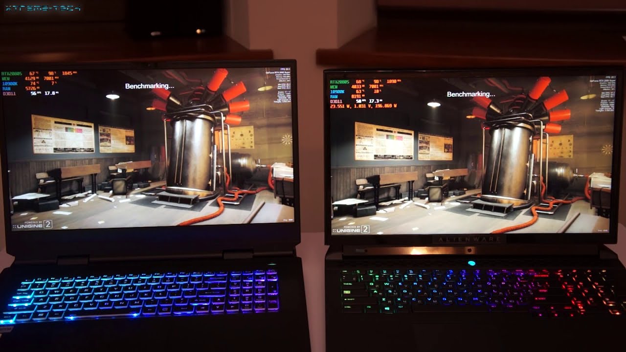 2021 Alienware Area-51M R2 vs Sager NP9670M (Clevo X170SM) | Unigine Superposition | RTX 2080 Super