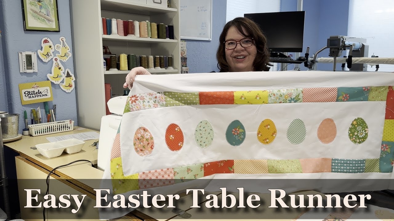 Easy Easter Egg Table Runner