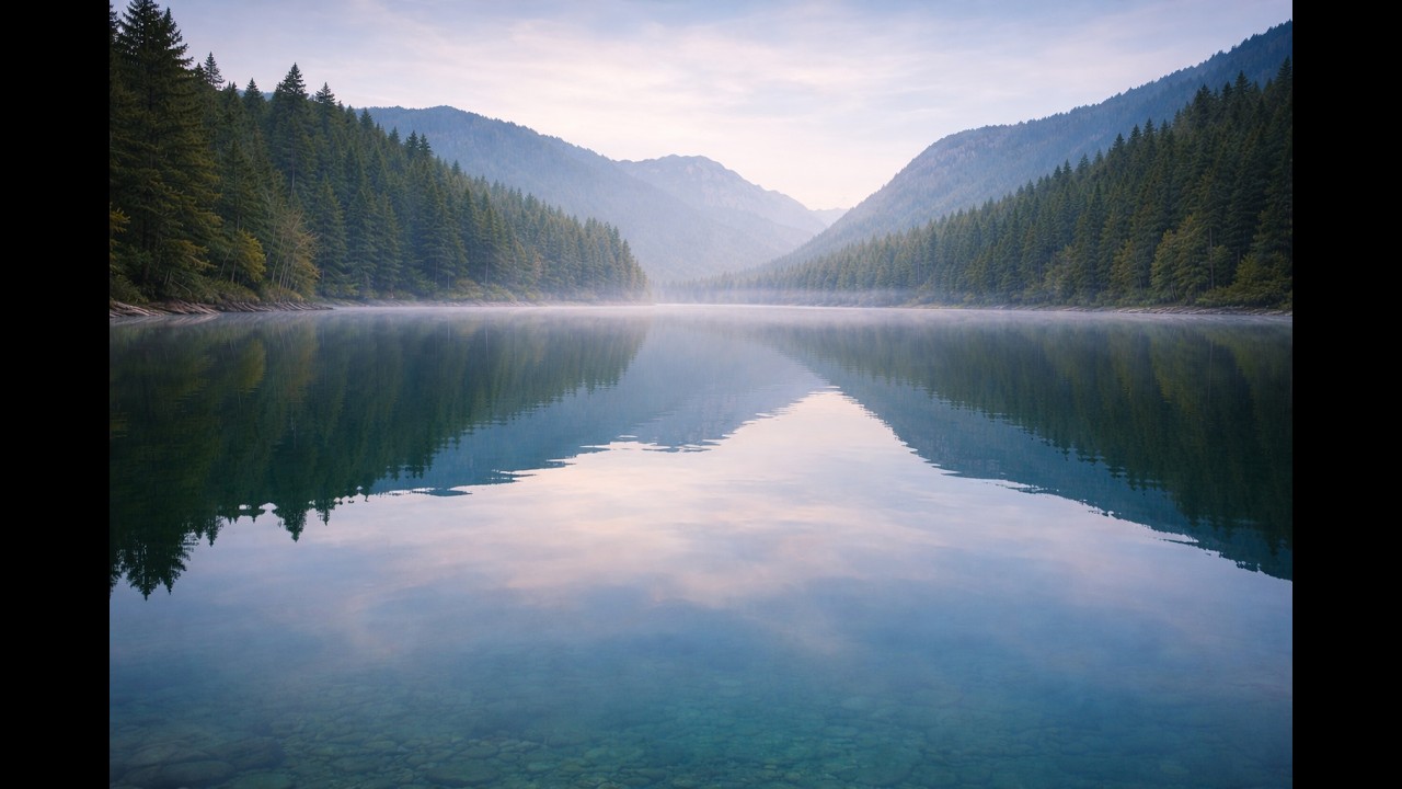 Calm Lake Ambience 🌊 Peaceful Nature Sounds for Sleep, Study & Deep Relaxation (4 Hours)