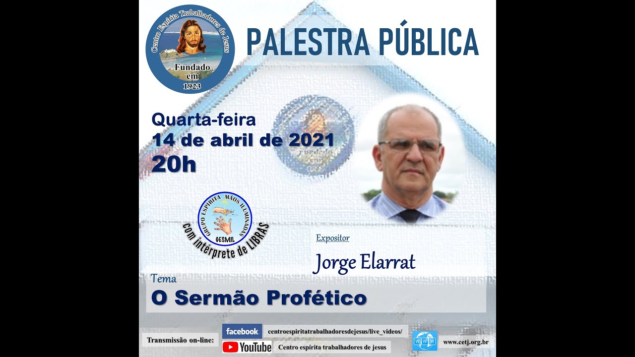 O SERMÃO PROFÉTICO, Jorge Elarrat  #AcessívelEmLibras  #tvcetj   #tvCETJ  #cetj98anos