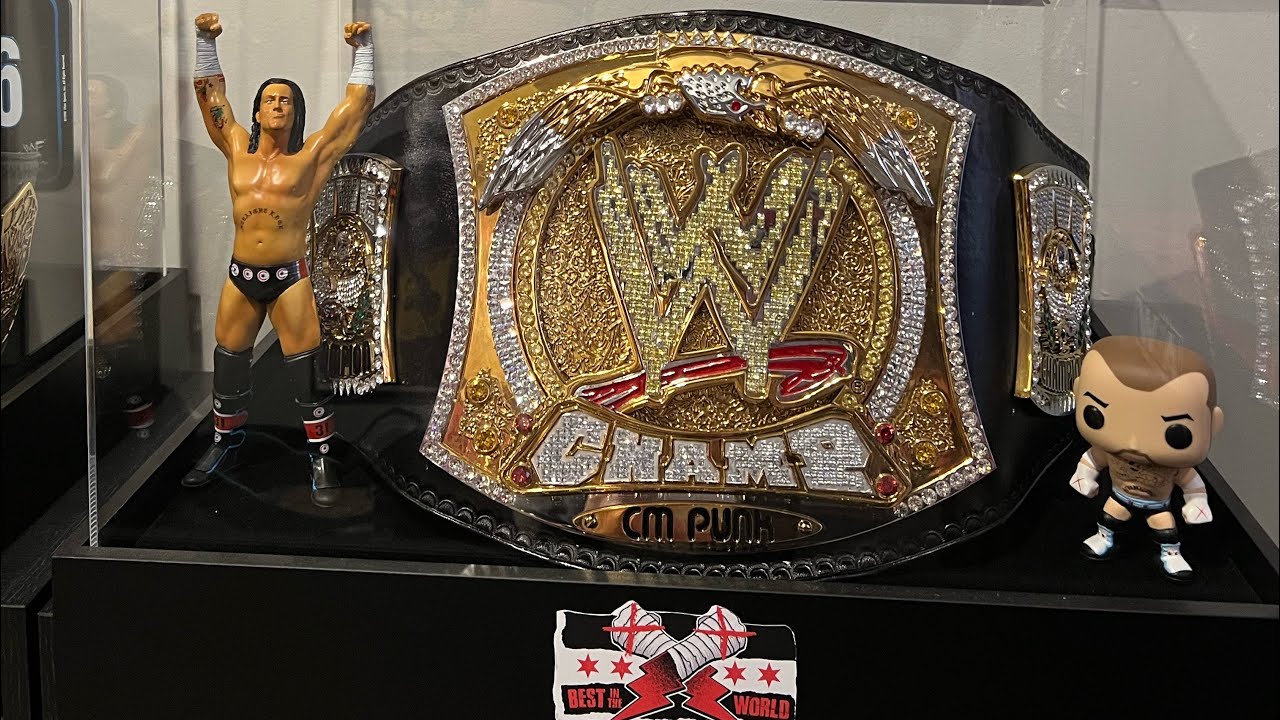 My RESTONED, RELEATHERED & SIGNED WWE SPINNER CHAMPIONSHIP REPLICA BELT!!