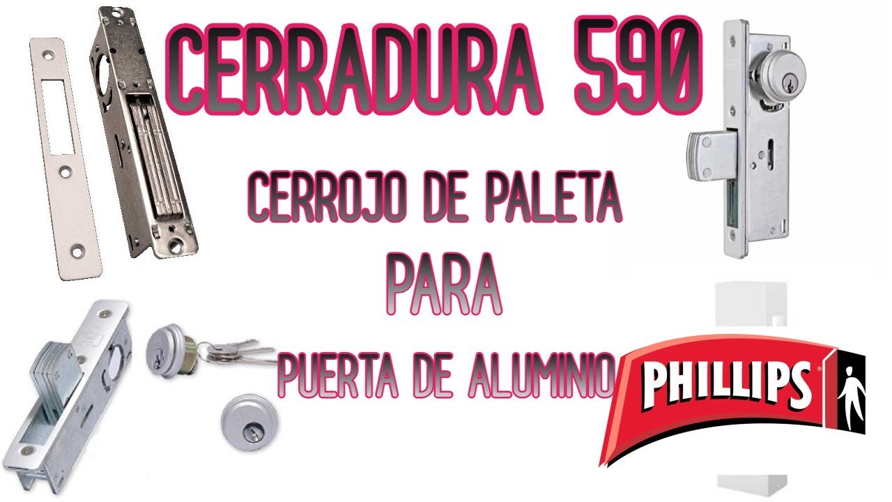 🕵️‍♂️CHAPA DE SEGURIDAD 590 CERROJO DE PALETA COMO COLOCARLA👷‍♂️