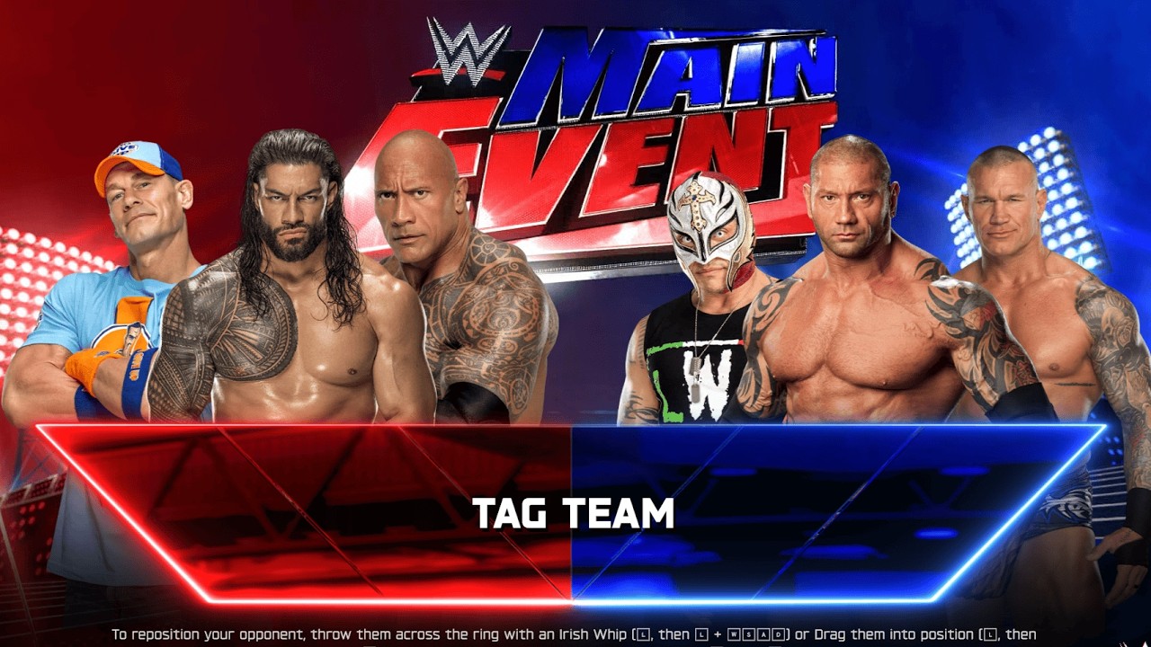 FULL MATCH - JOHN CENA & ROMAN REIGNS & THE ROCK VS REY MYSTERIO & BATISTA & RANDY ORTON