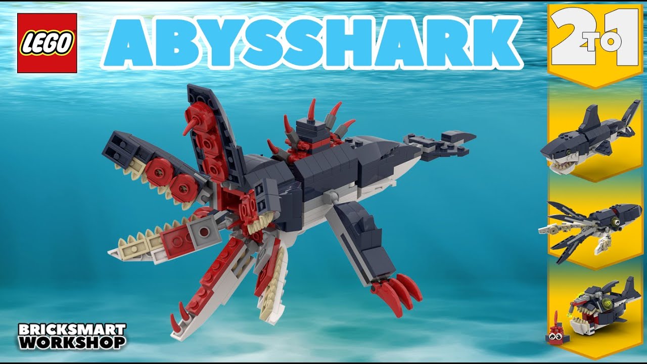 Abysshark MOC LEGO 31088 2 к 1 Альтернативная цифровая сборка