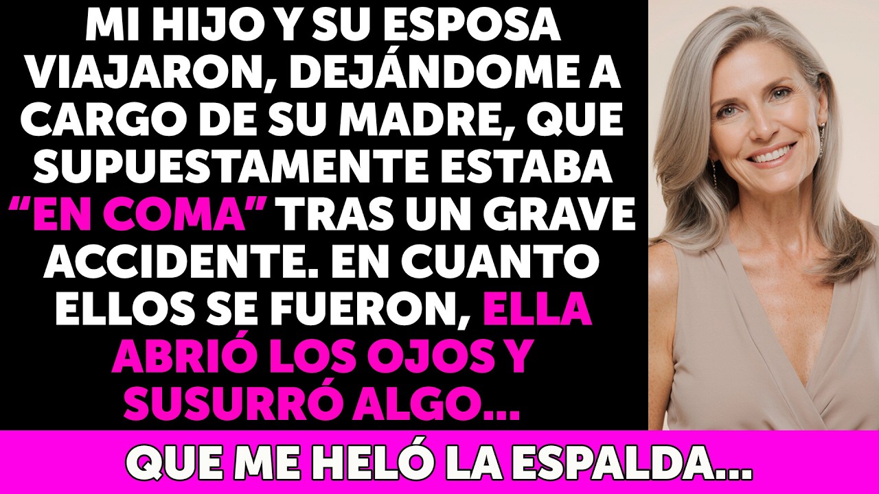 Me dejaron cuidando a su madre en coma… pero apenas se fueron, abrió los ojos y susurró algo aterr