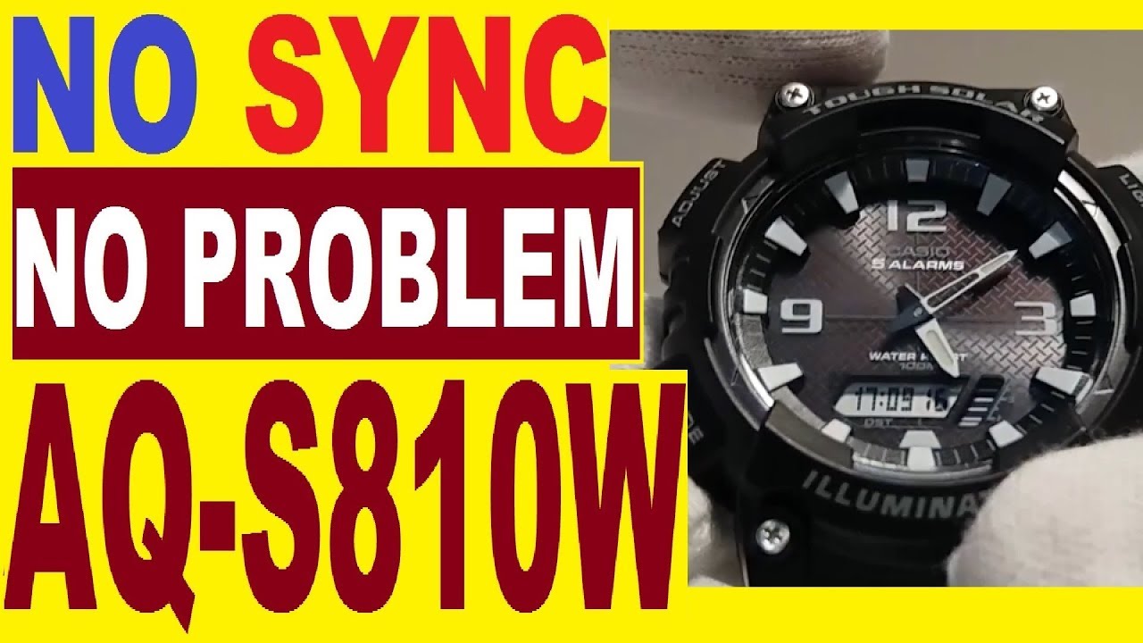 Casio AQ-S810W manual 5208 for calibration analog time if not sync
