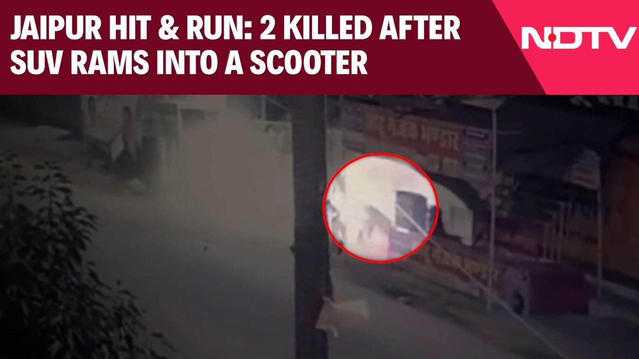 Jaipur Hit & Run | Two People Killed After Scorpio Rams Into A Scooter