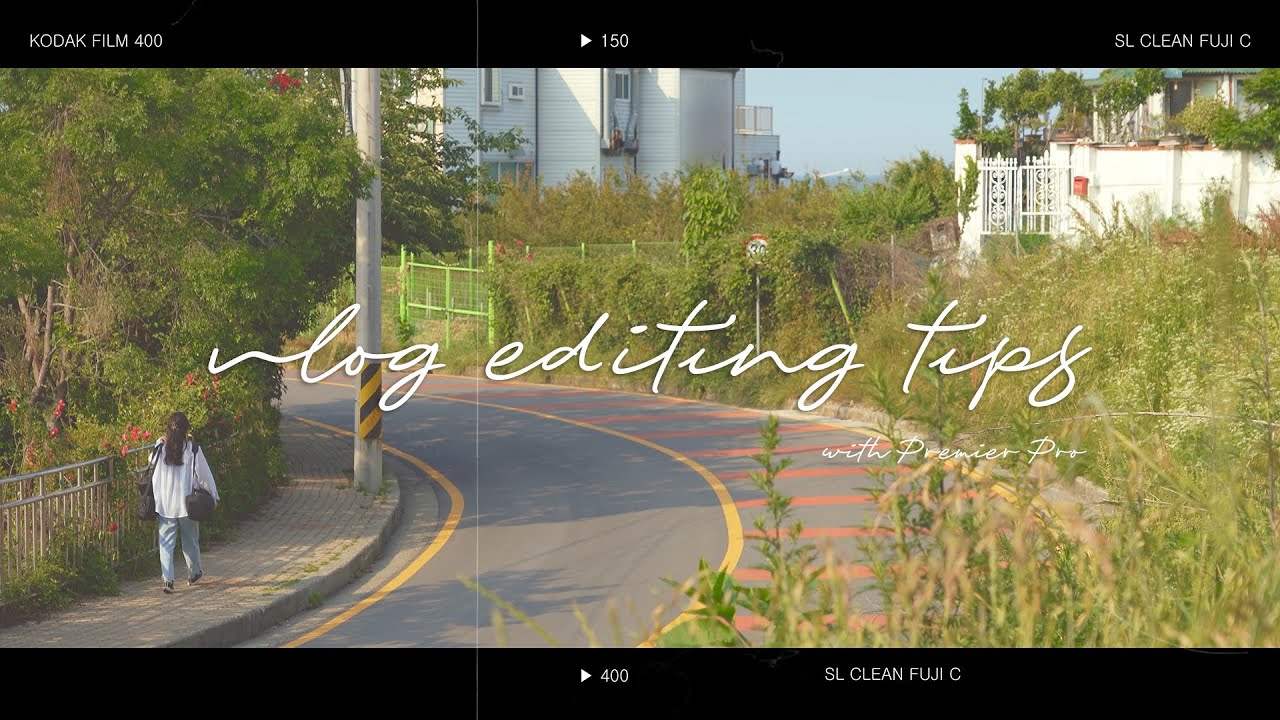 감성 영상 제작자가 자주 사용하는 프리미어 프로 4가지 꿀팁 기능 (feat. 어도비 신기능 소개) / 인물 지우기, 필름 카메라 색보정, 자동 자막 기능