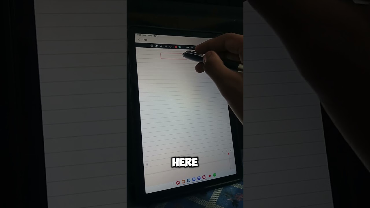 Samsung tab A9 Plus making notes tips#shortsviral #tips