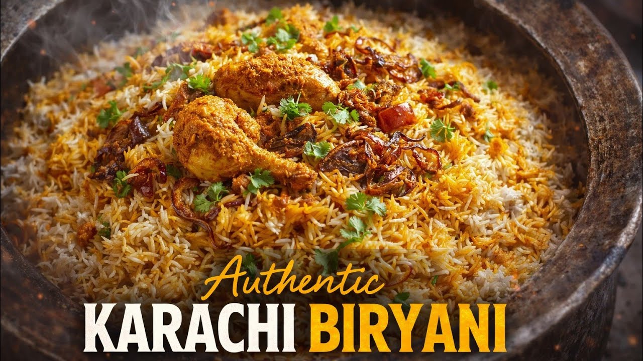 Authentic Karachi Biryani Recipe| How to Make Karachi Biryani at Home| Maslay wali Karachi Biryani 