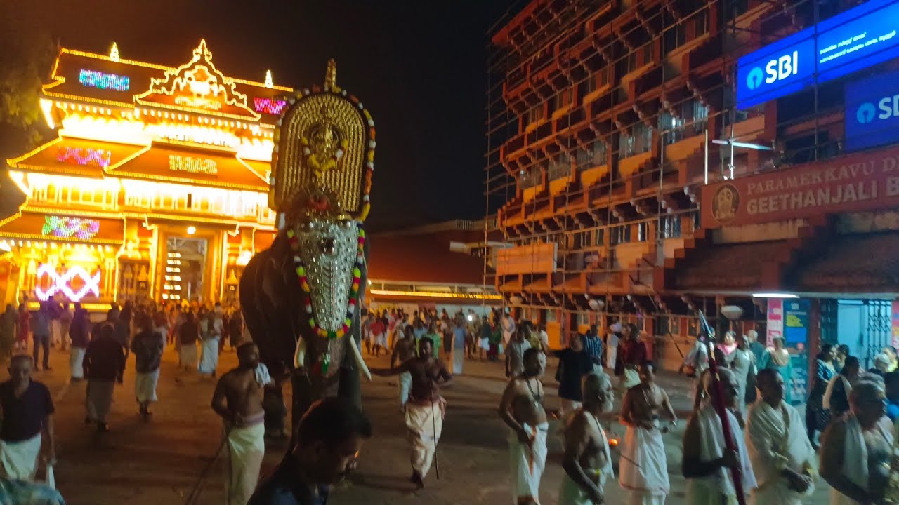 പാറമേക്കാവിലമ്മ, വടക്കുംനാഥ ക്ഷേത്രത്തിലേക്ക്.....