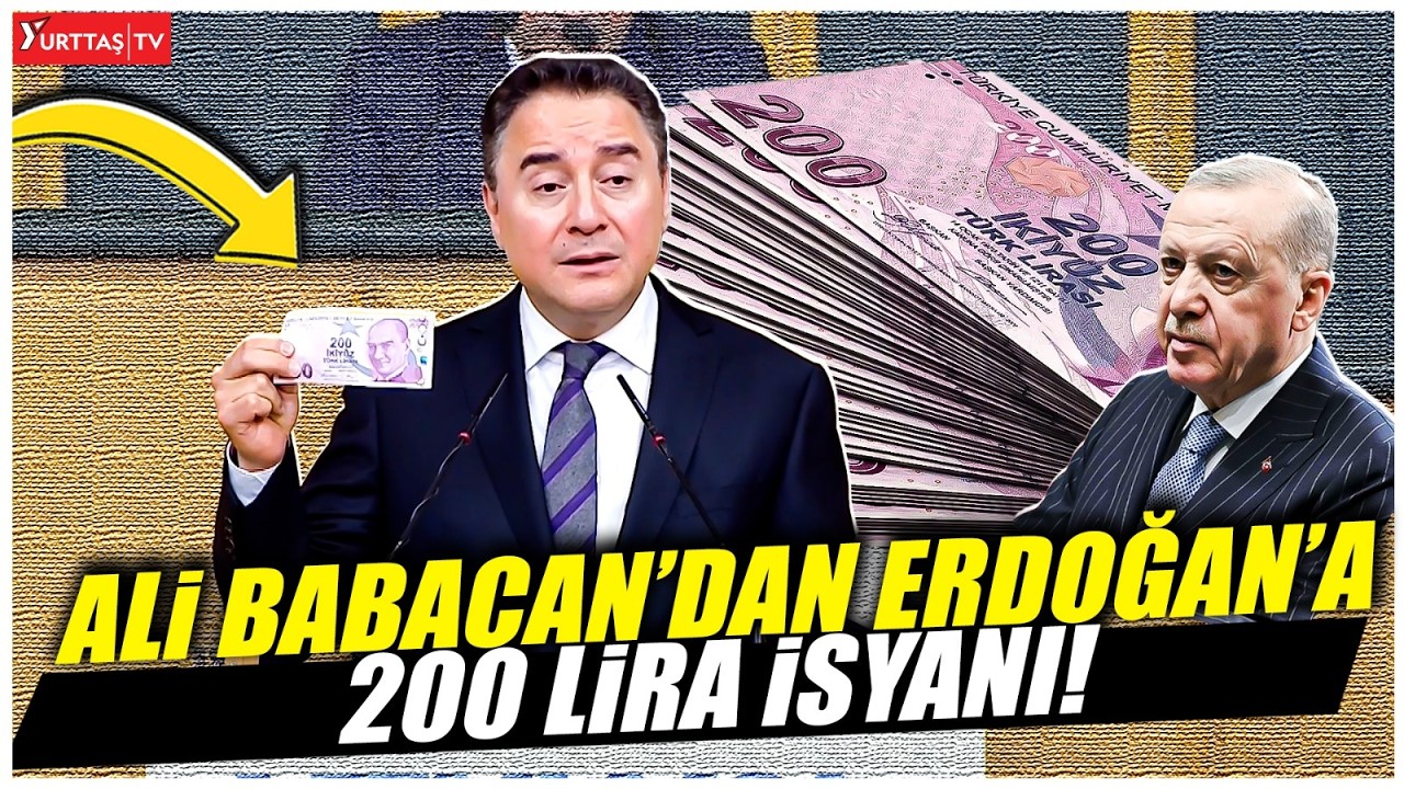 Ali Babacan cebinden 200 lirayı çıkardı! Erdoğan’a yüklendi!