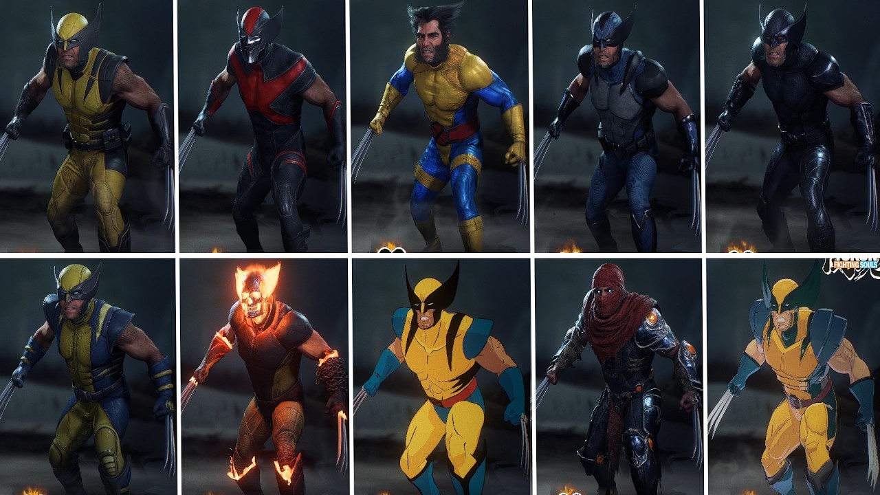 Marvel's Wolverine - All Suits Showcase (4K60) PS5 Pro