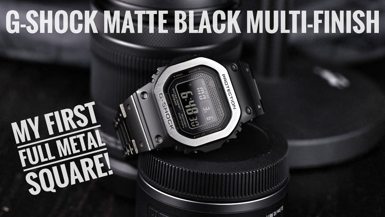 G-shock Matte Black GMW-B5000MB-1 Multi-Finish - My First Full Metal Square!
