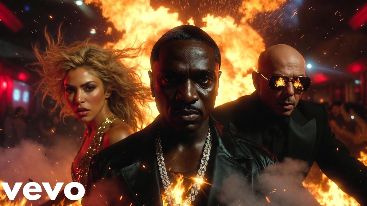 Akon x Pitbull & Shakira -- Fire on the Dancefloor