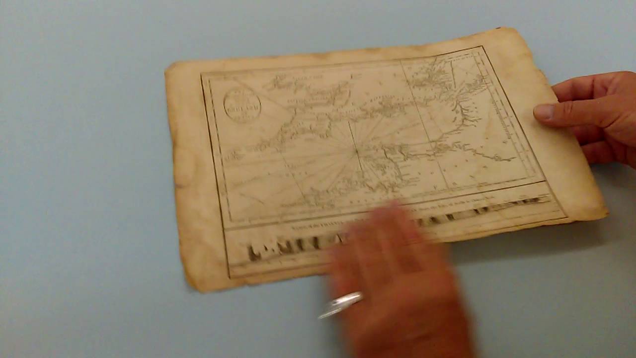 SMALL, DETAILED LATE-18th CENTURY NAVAL CHART of the ENGLISH CHANNEL COASTS