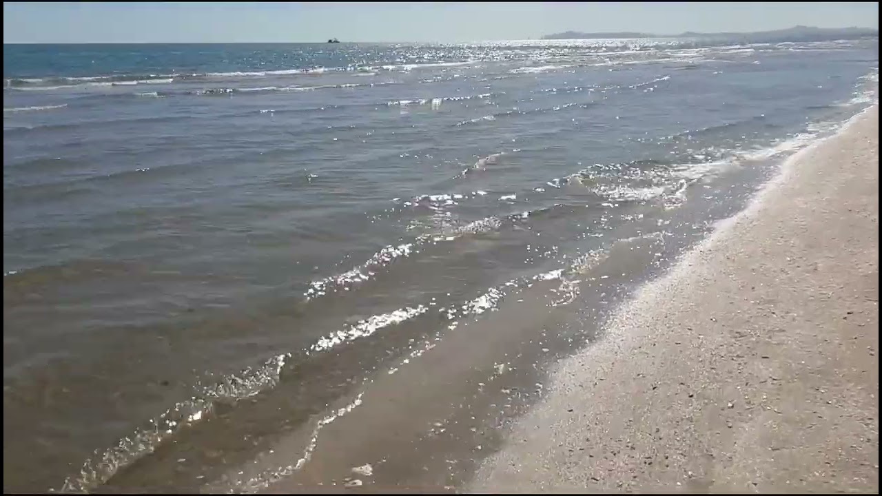 Walking along Sea-side Rimini Italy