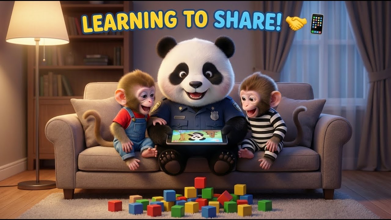 Funny Monkey Cartoon: Playground Fun, City Adventures & Lessons in Sharing! 🐒🛝🏙️