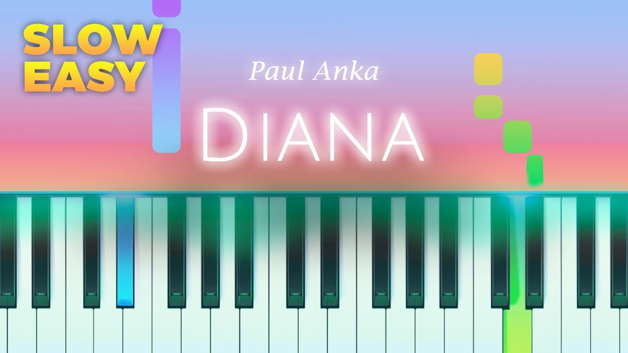 Paul Anka - Diana - SLOW EASY Piano TUTORIAL by Piano Fun Play