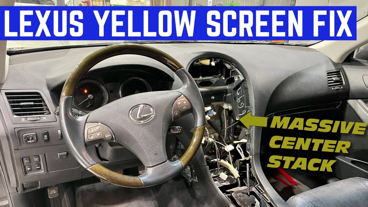 Lexus Navigation SURGERY: Removing The FAILED LCD Is A Huge Job