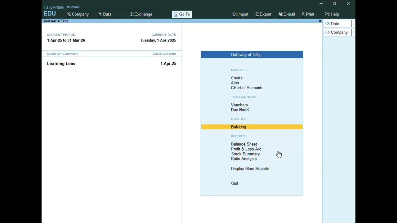 Stock record (inventory in tally prime) #viral #tallyprime #shortcut 