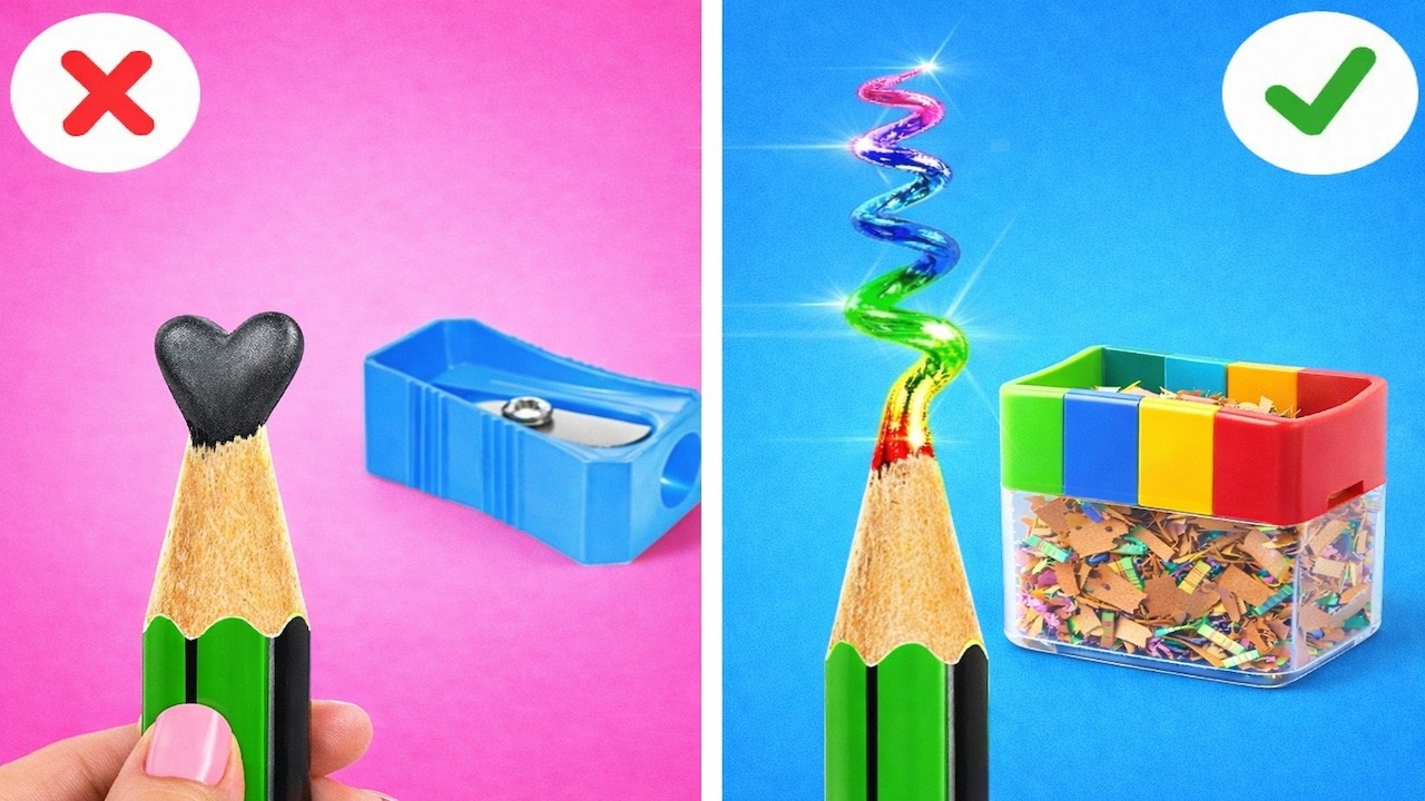 INCREDIBILI TRUCCHI PER LA SCUOLA! 🎒 GENIALI Creazioni Con Penna 3D Su 123 GO Like!