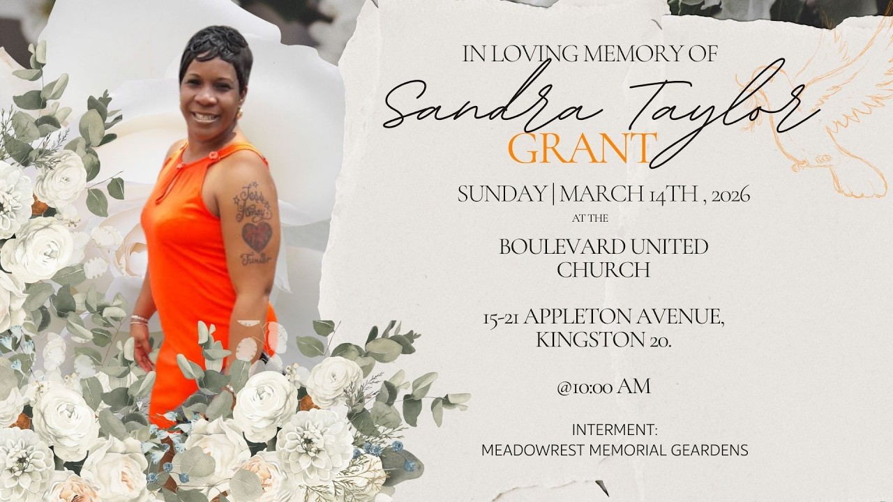 THANKSGIVING SERVICE FOR THE LIFE OF SANDRA TAYLOR GRANT