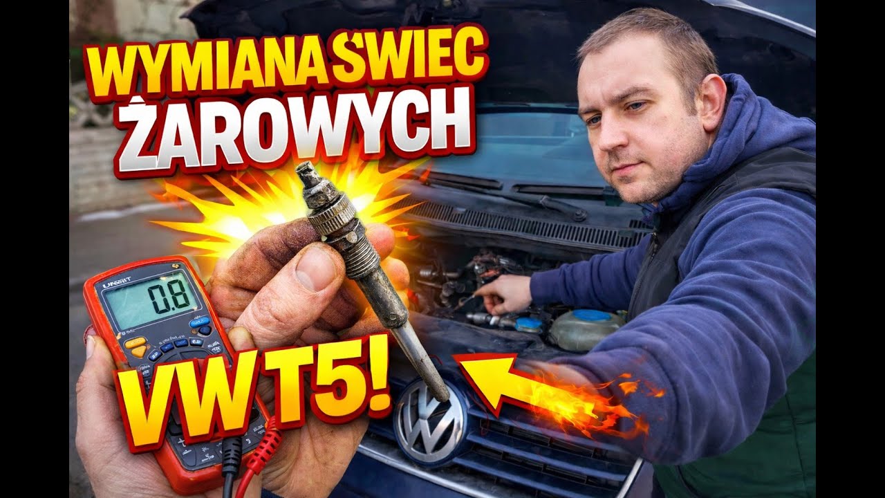 Jak sprawdzić i wymienić świece żarowe w VW T5 | Miernik + DIY, jak je zmierzyć miernikiem (PROSTO!)
