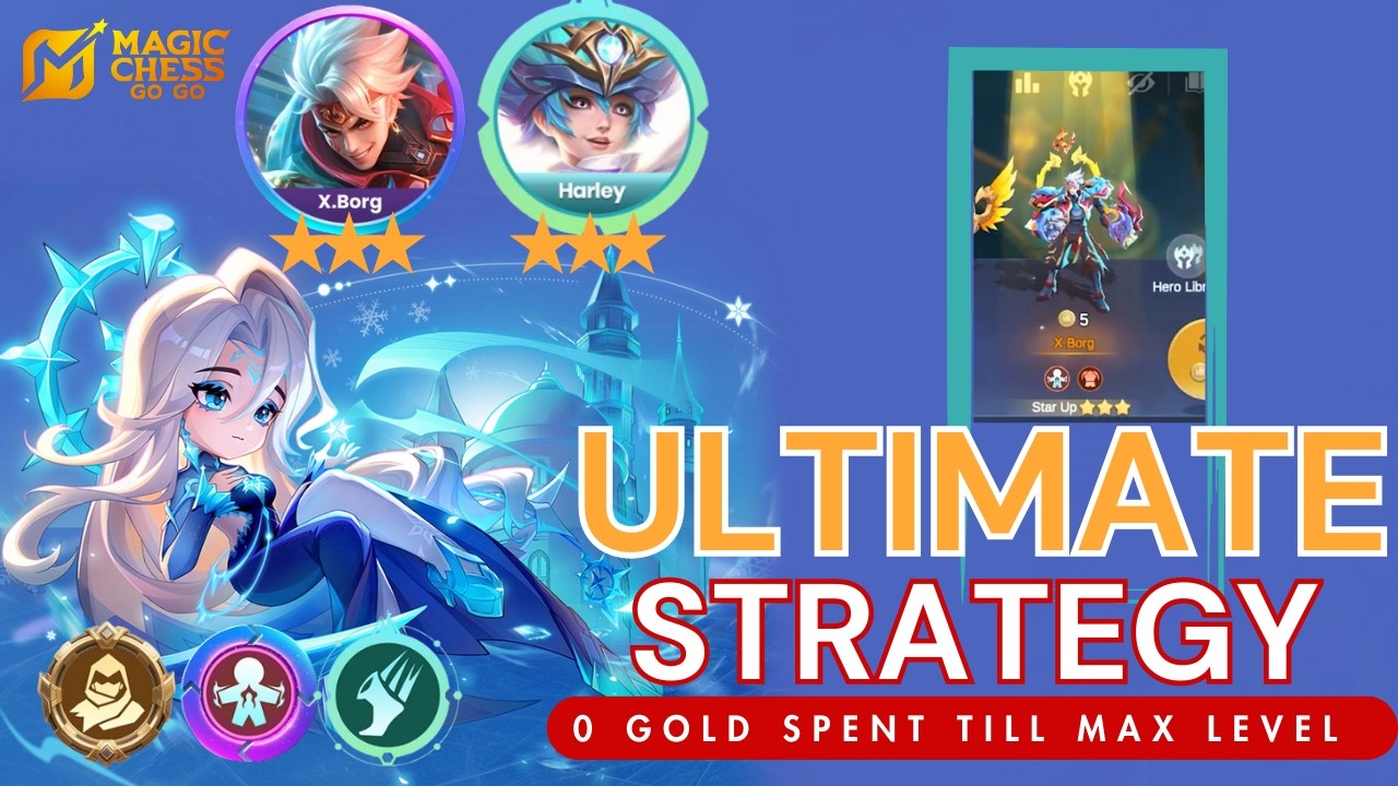 The RISKIEST Strategy in Magic Chess! (NO Purchases until Max Level) | Aurora + Scavenger
