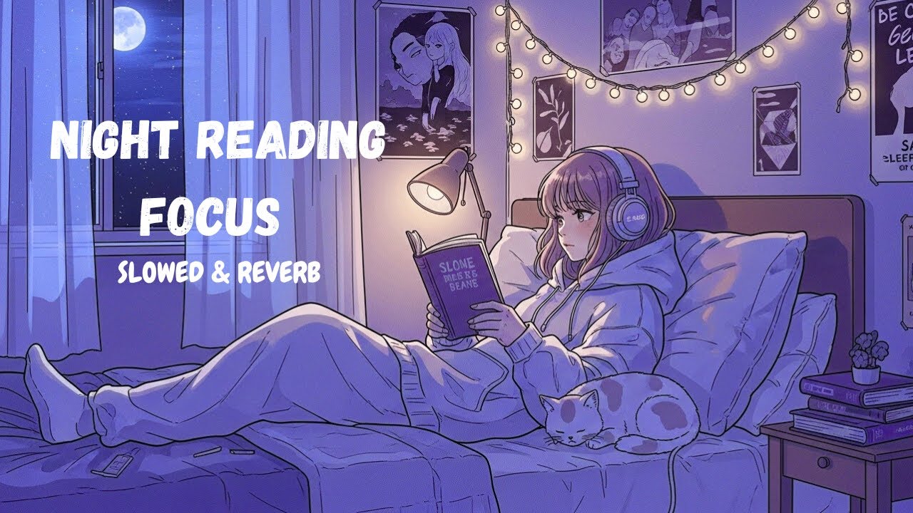 Moonlight Reading Lofi 📖 Calm Beats for Focus, Study & Relax