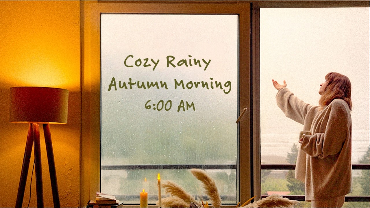Cozy Calm Rainy Autumn Morning | Learning to Be Myself Again (no talking)