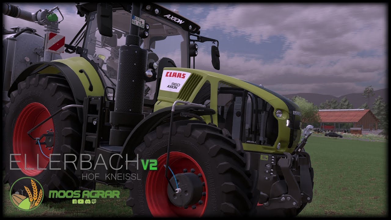 LS22 ELLERBACH V2 Hof Kneissl #128 Realismus Selbstversuch - CLAAS AXION 960 MODVORSTELLUNG