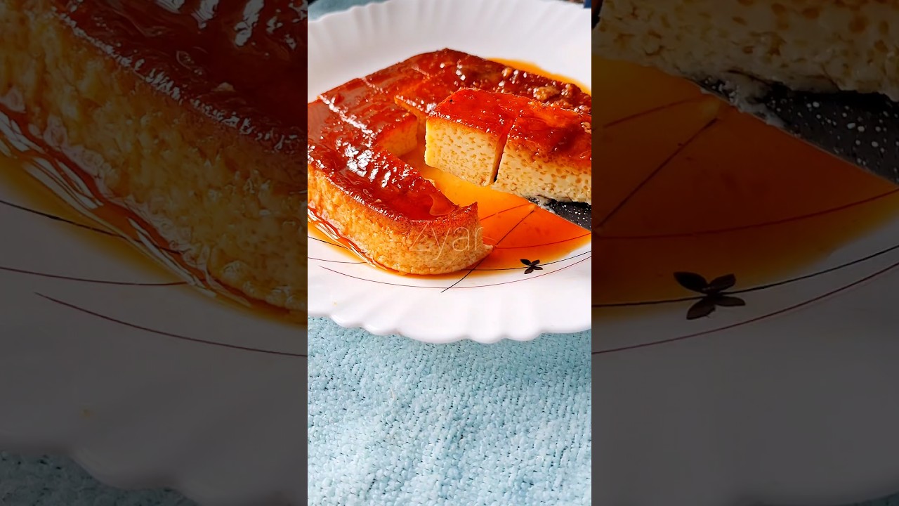 Easy Caramel Pudding 🍮 Recipe #shorts #ytshorts #food #caramelpudding