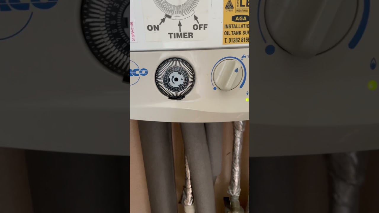 Turning central heating on and off