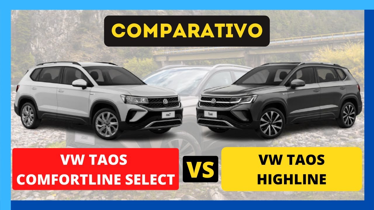 🔥🚗 ¿Cuáles son las diferencias entre VW Taos Comfortline Select y VW Taos Highline? Mod 2.022  🔥🚗