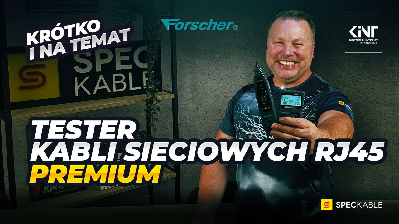 KR&Oacute;TKO I NA TEMAT #24 - Tester kabli sieciowych RJ45 [Forscher FS8115]