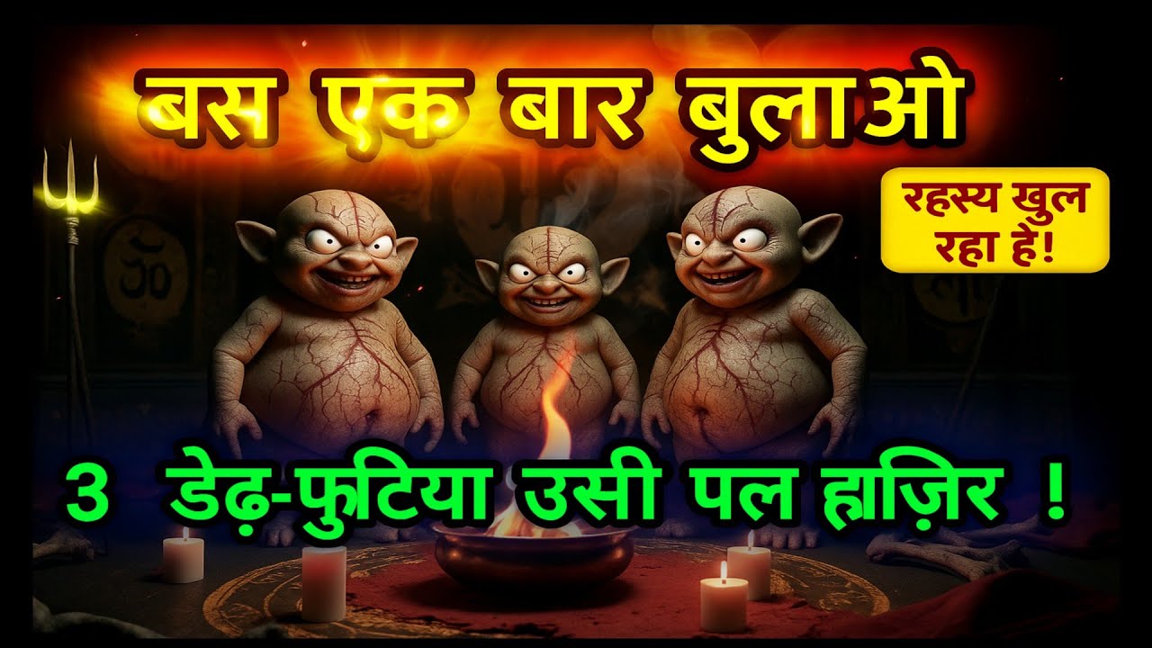 बस 1 मंत्र बोलो — तीन डेढ़ फुटिया उसी पल सामने हाज़िर हो जाएंगे!