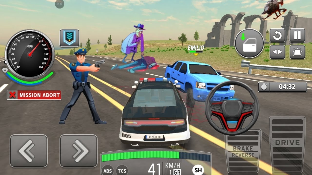 City Police Car Chase | Android 3D GamePolice Car Driving Simulator | Real Chase Action
