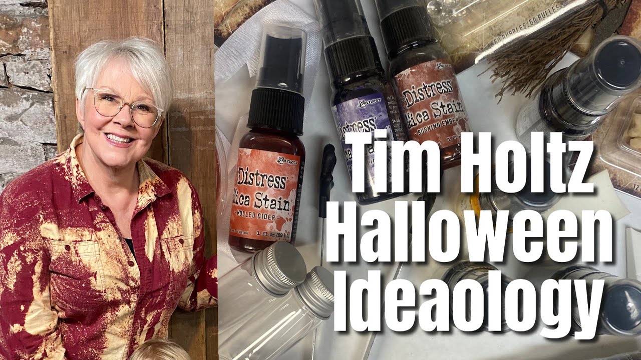 Prepping for Halloween Making with Tim Holtz Ideaology!