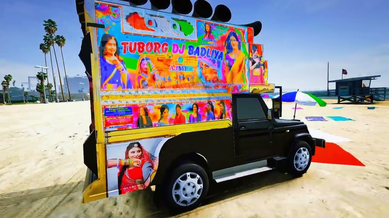 कालिया बंदर ने डीजे चोरी कर लिया Rajasthani DJ pick up DJ remix song GTA v viral DJ game JCB DJ 
