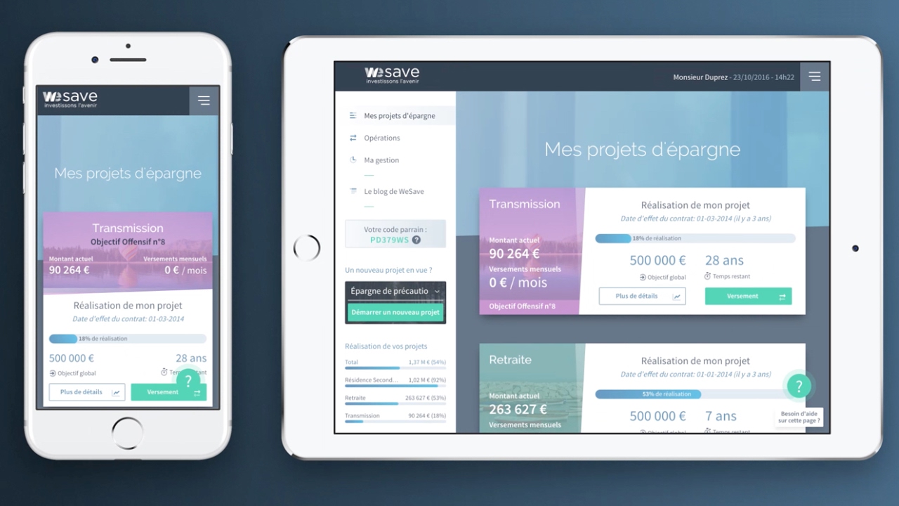 WeSave – Une plateforme d'épargne digitale haut de gamme