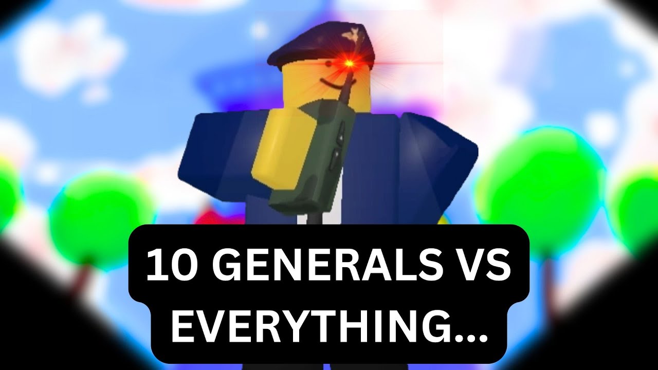10 GENERALS VS ALL GAMEMODES... | ROBLOX - Doomspire Defense