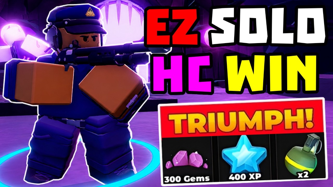 SOLO Hardcore Победа с Enforcer + Полный Гайд | TDS Tower Defense Simulator