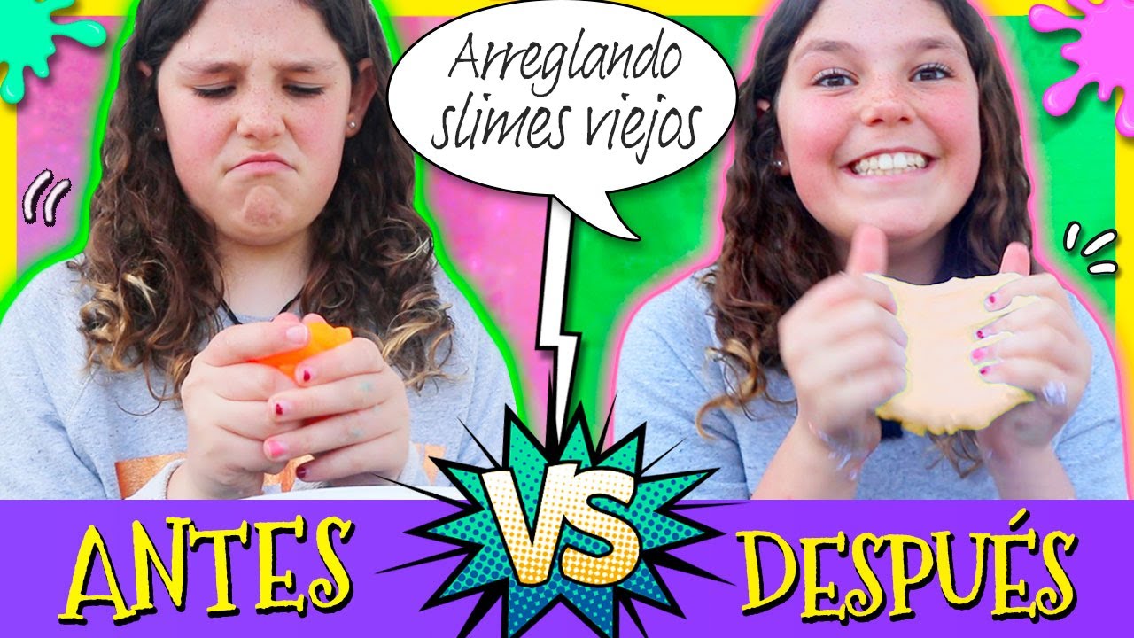 Arreglando SLIMES VIEJOS y PEGAJOSOS  💦 SLIME EXTREME MAKEOVER 😋 Slime ANTES VS DESPUÉS