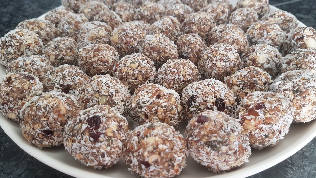 حلوة الشوفان والمكسرات بدون فرن ولا سكر غنية بالفيتامينات والطاقة💪😋