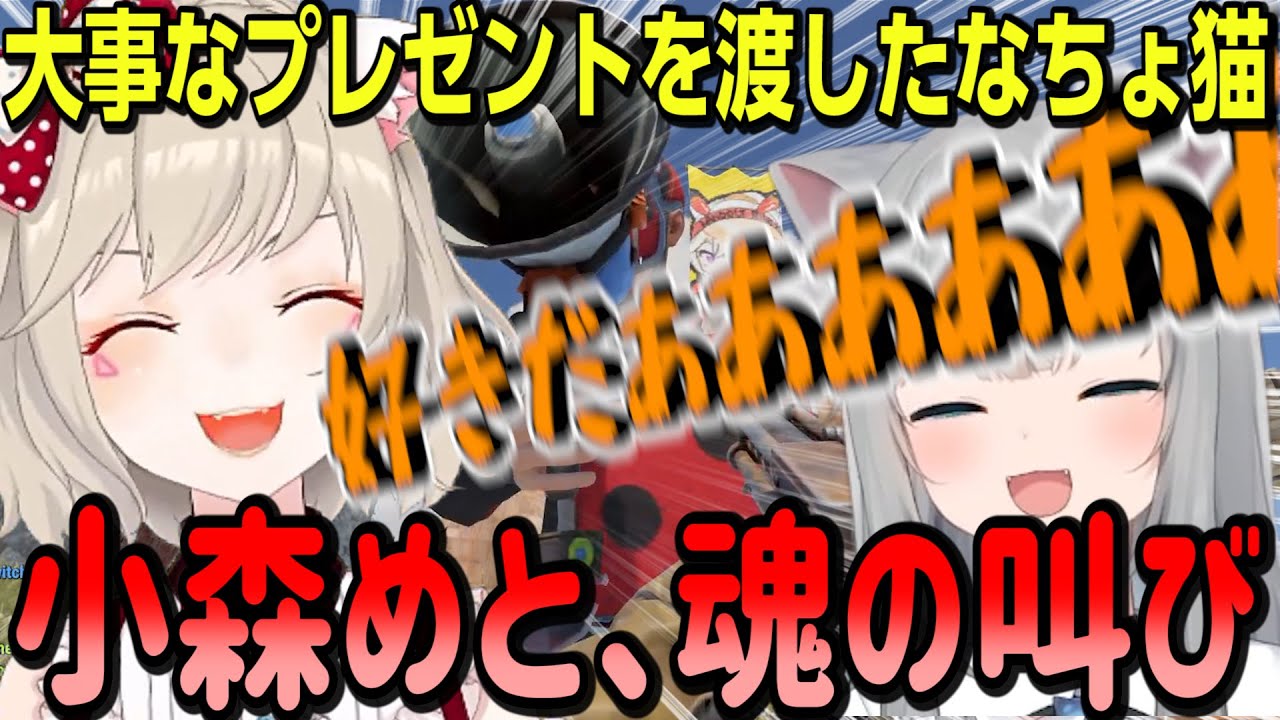 小森めとにイラストをプレゼントしたら愛を叫ばれたなちょ猫【なちょ猫/小森めと/ajak0ng/赤見かるび/甘城なつき/Rust/切り抜き】