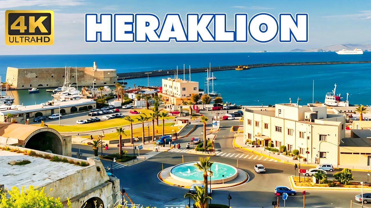 HERAKLION, Crete 🇬🇷 | Magical Evening Walk Through the Heart of the City