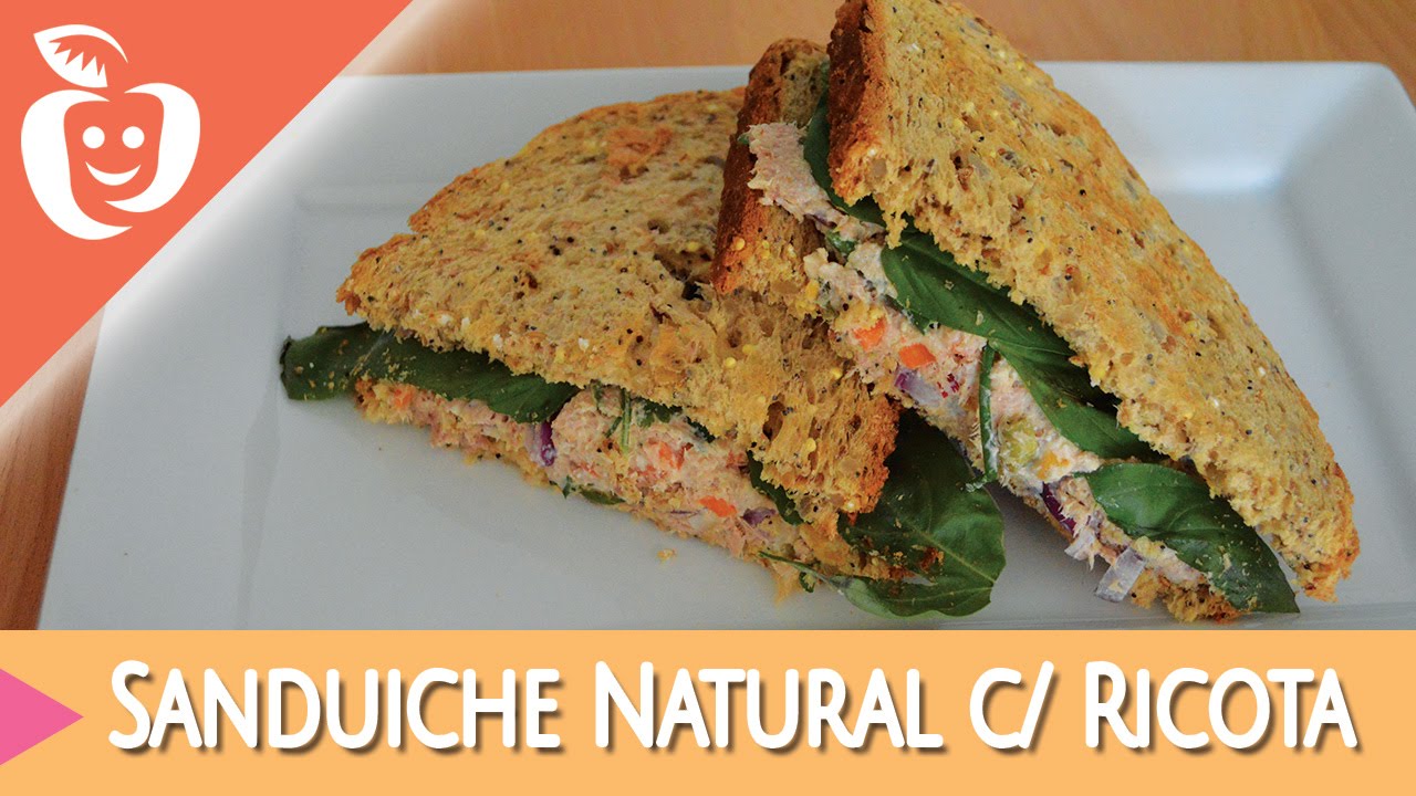 Receita: Sanduíche Natural de Ricota Temperada